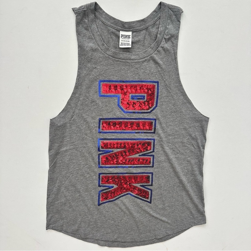 PINK Victoria's Secret Gray Tank Top Size S Women